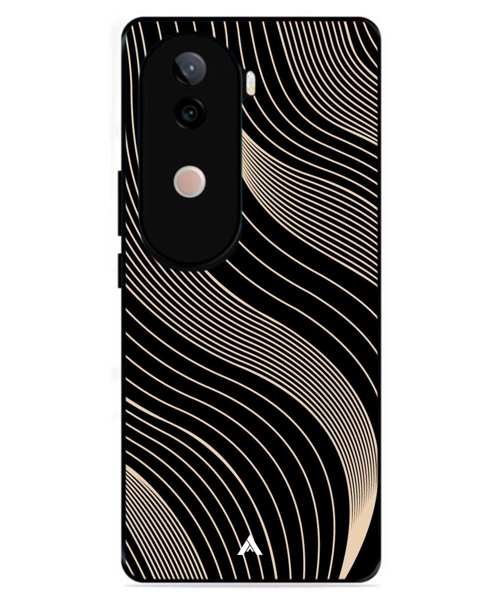 Stripe Pattern 13 Metal Back Cover Phone Case for iQOO Z9s