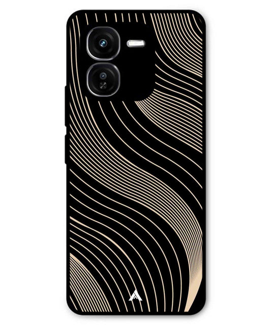 Stripe Pattern 13 Metal Back Cover Phone Case for iQOO Z9x