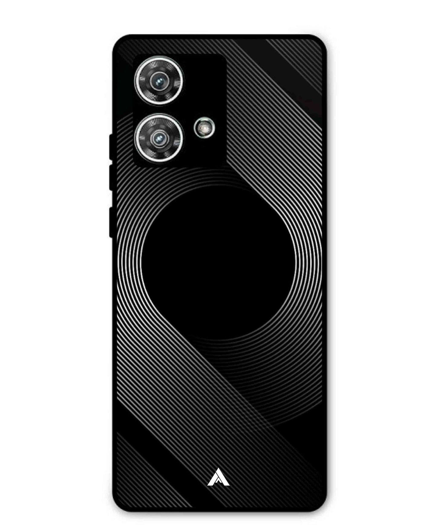 Stripe Pattern 14 Metal Back Cover Phone Case for Moto Edge 40 Neo