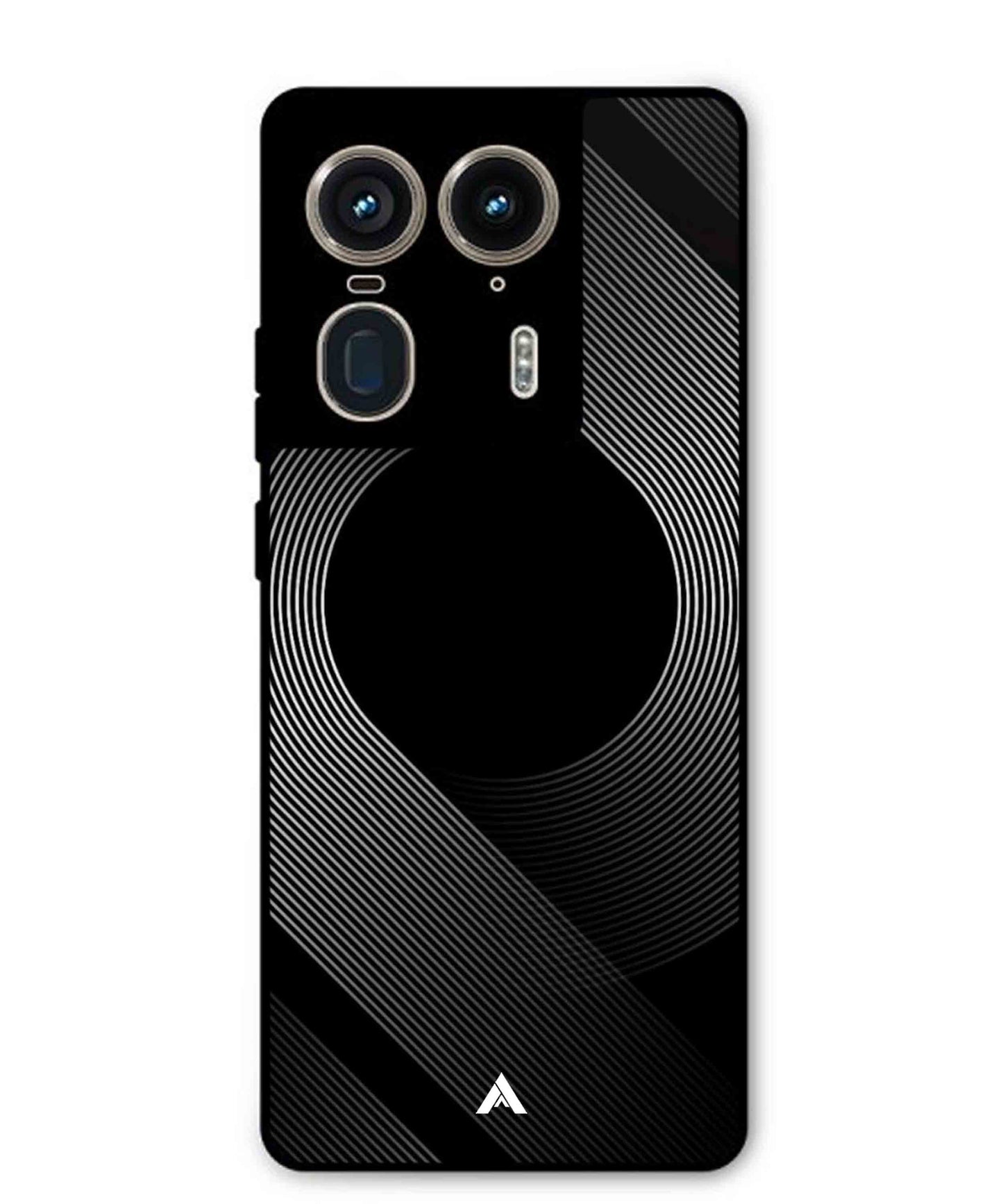 Stripe Pattern 14 Metal Back Cover Phone Case for Moto Edge 50 Ultra