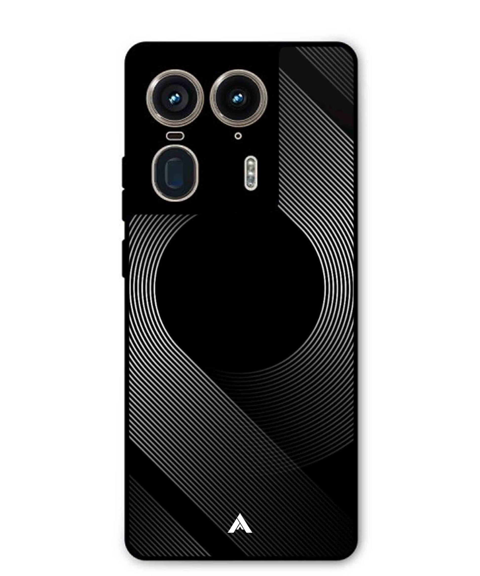 Stripe Pattern 14 Metal Back Cover Phone Case for Moto Edge 50 Ultra