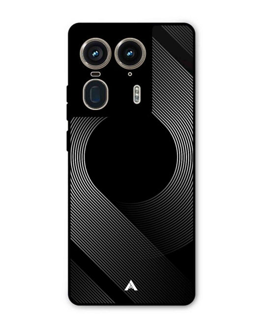 Stripe Pattern 14 Metal Back Cover Phone Case for Moto Edge 50 Ultra
