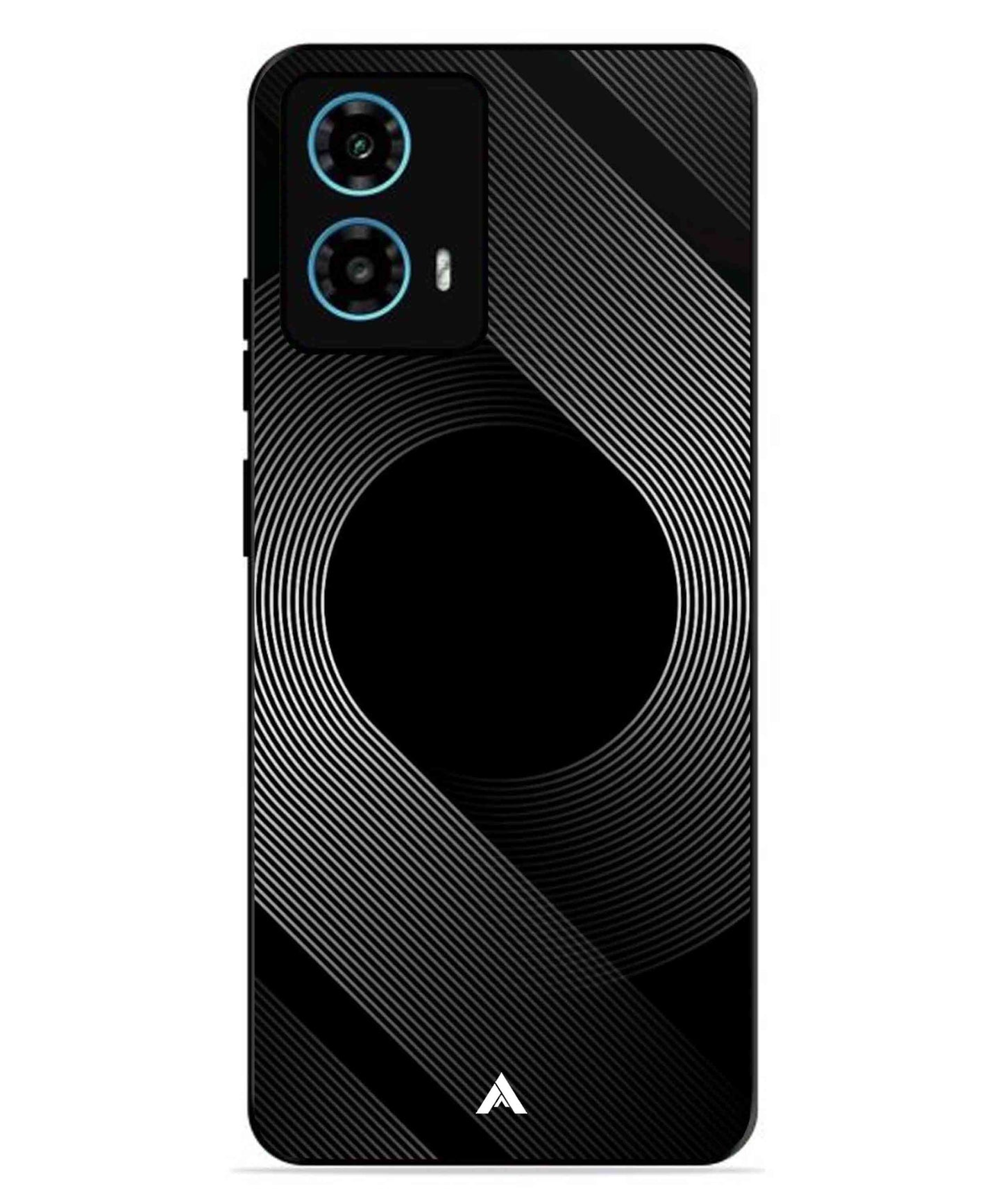 Stripe Pattern 14 Metal Back Cover Phone Case for Moto G34