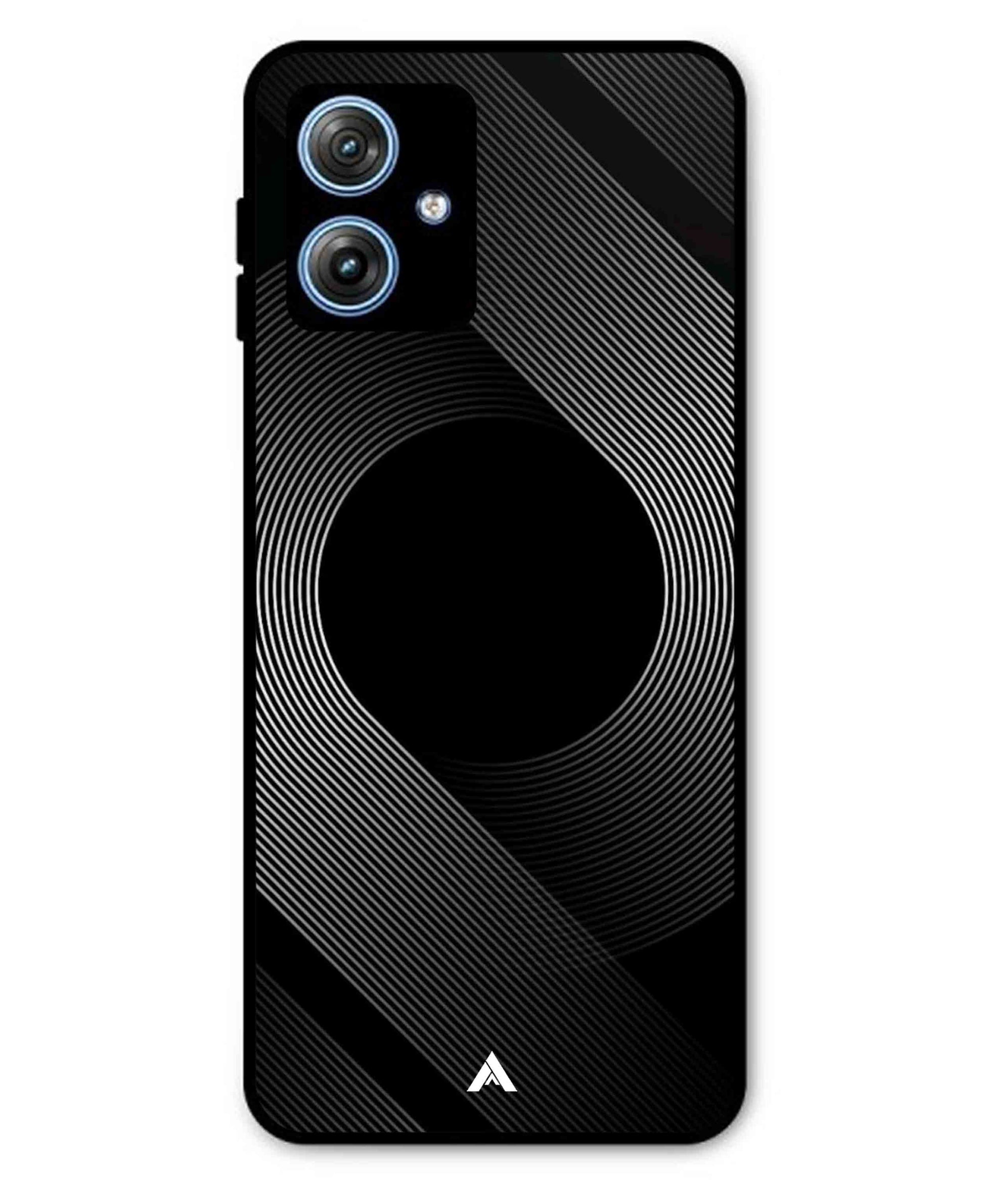 Stripe Pattern 14 Metal Back Cover Phone Case for Moto G54