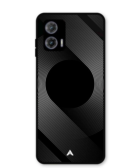 Stripe Pattern 14 Metal Back Cover Phone Case for Moto G73