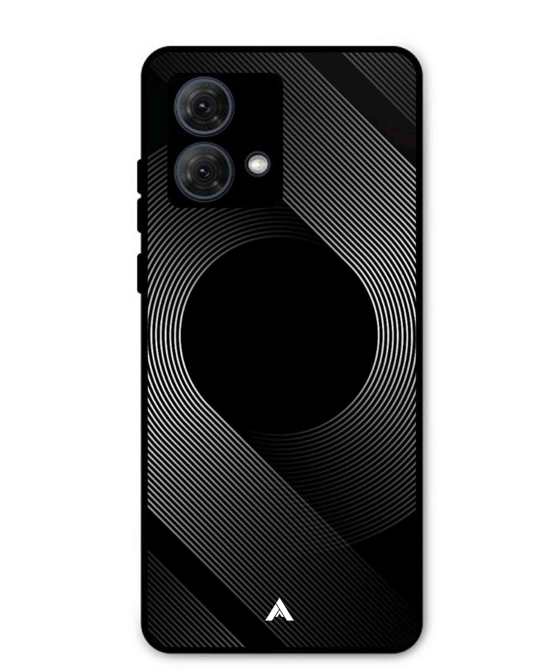Stripe Pattern 14 Metal Back Cover Phone Case for Moto G84
