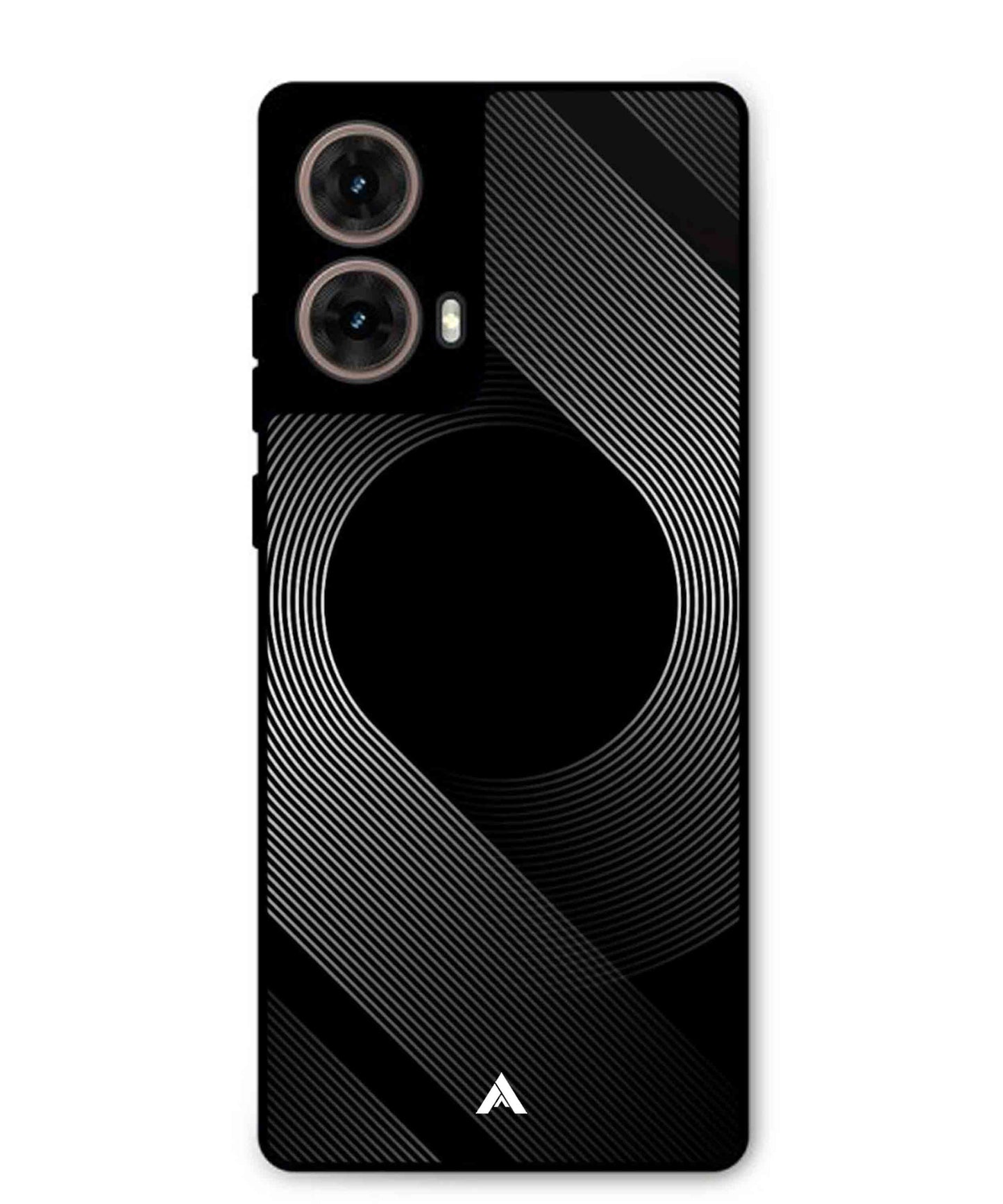 Stripe Pattern 14 Metal Back Cover Phone Case for Moto G85