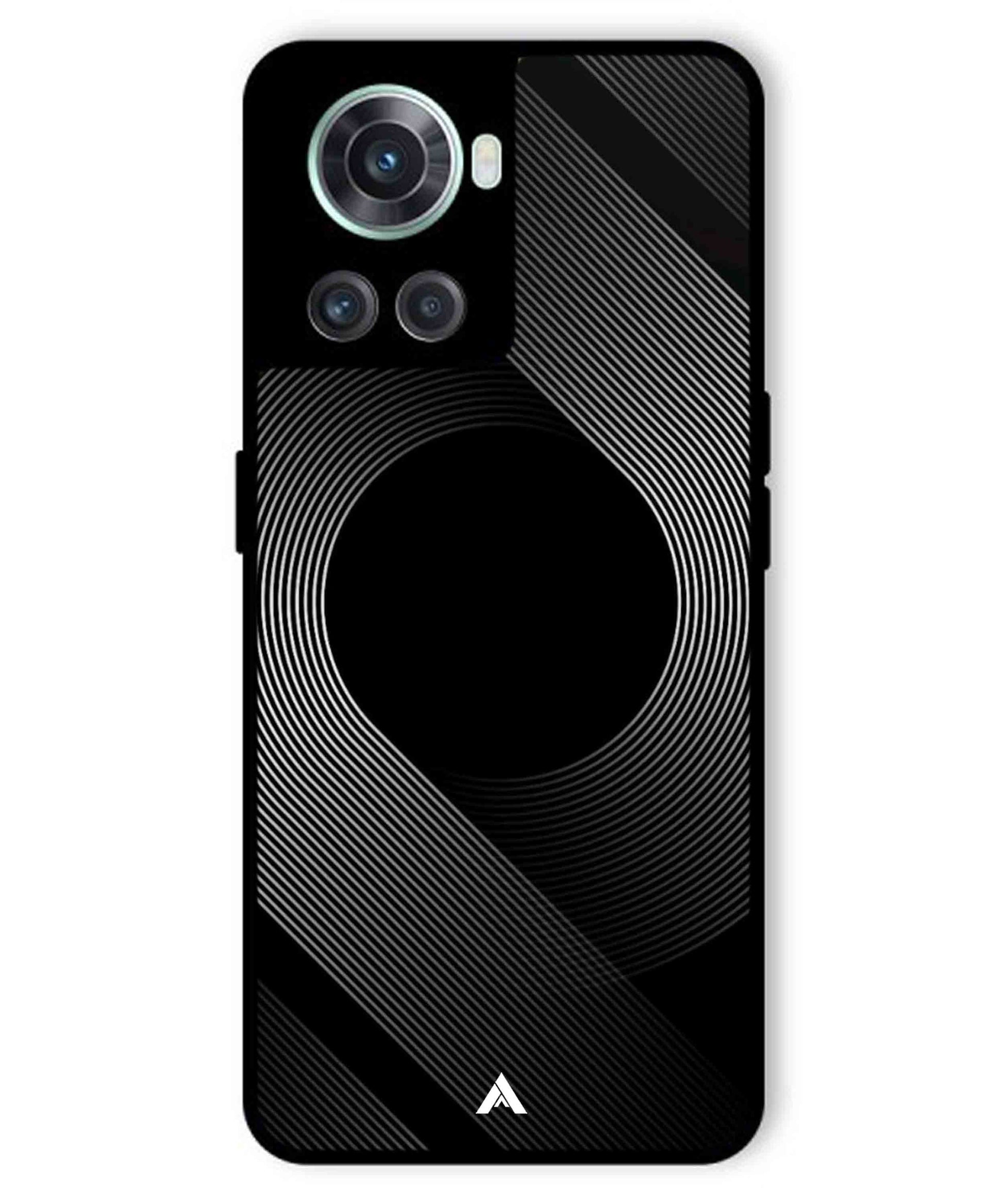 Stripe Pattern 14 Metal Back Cover Phone Case for Oneplus 10R