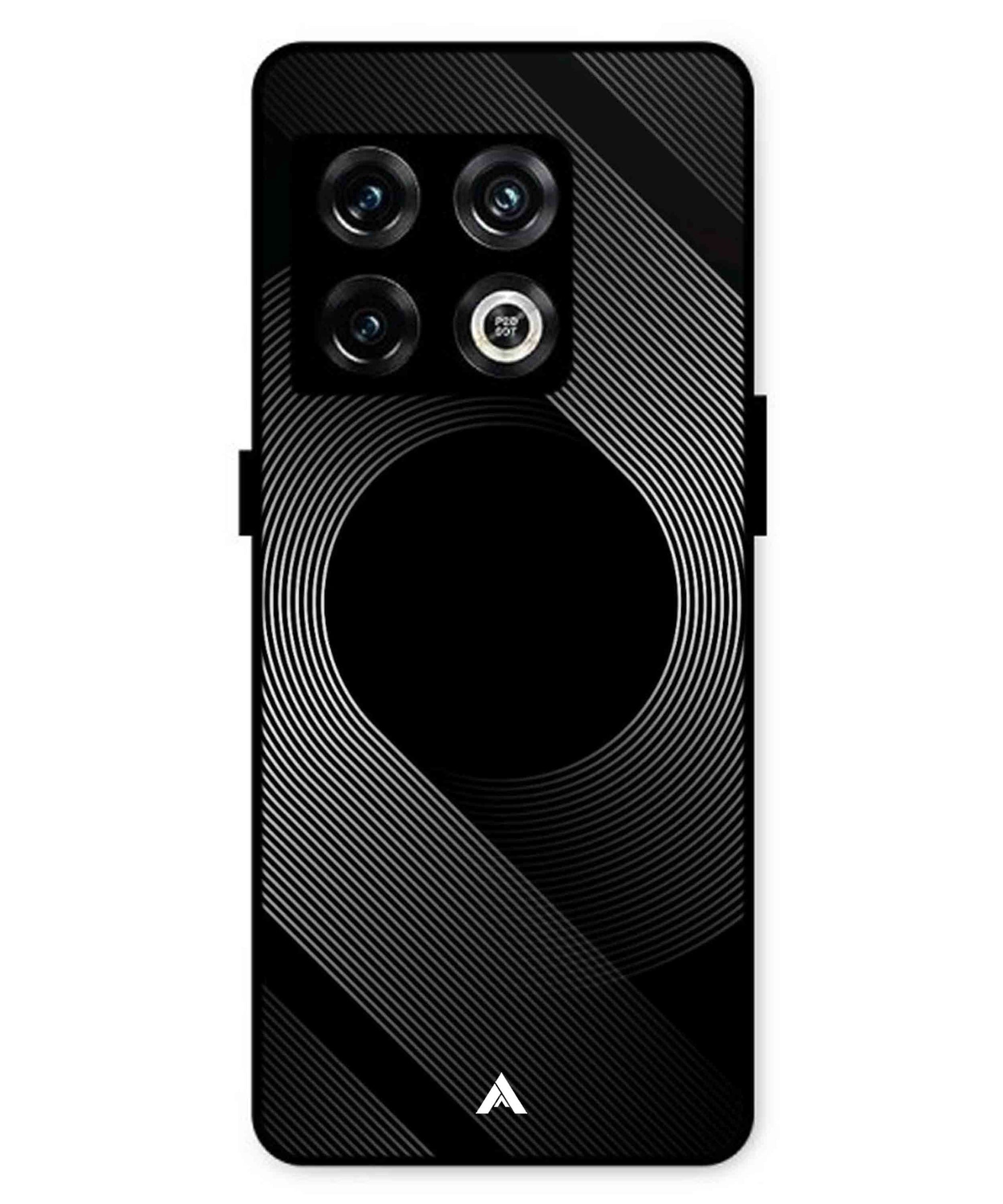Stripe Pattern 14 Metal Back Cover Phone Case for Oneplus 10 Pro