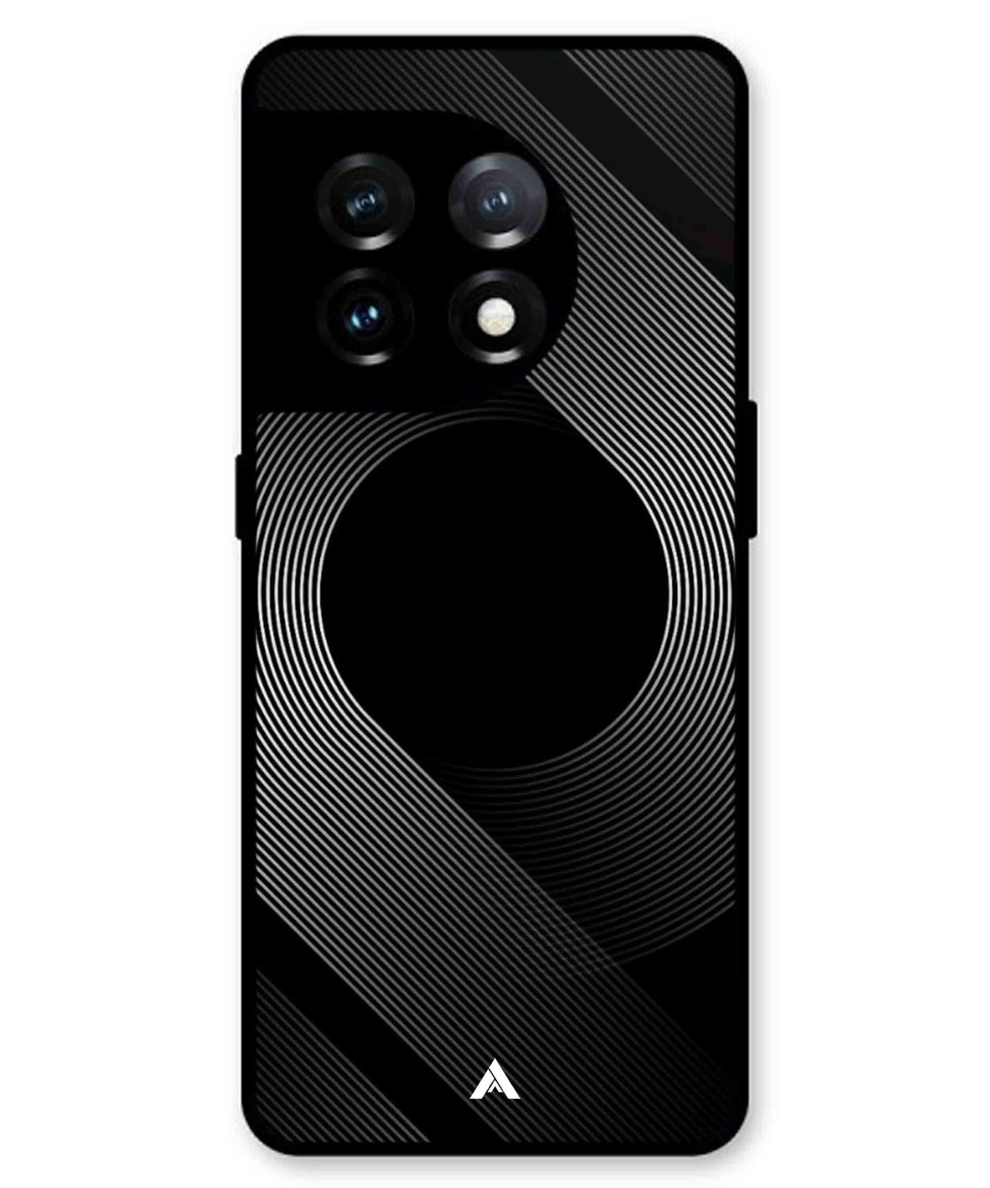 Stripe Pattern 14 Metal Back Cover Phone Case for Oneplus 11
