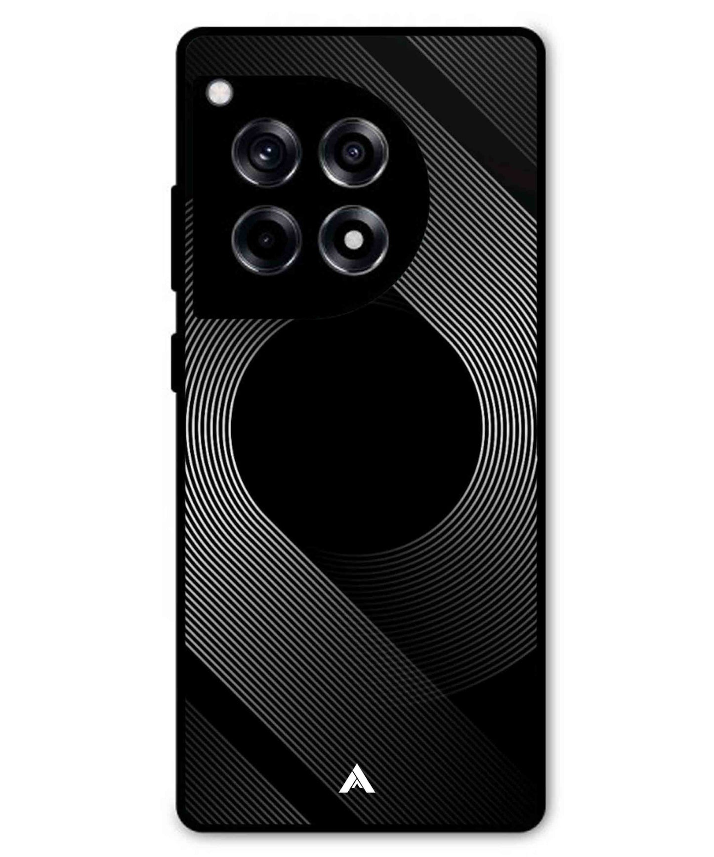 Stripe Pattern 14 Metal Back Cover Phone Case for Oneplus 12R