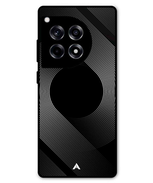 Stripe Pattern 14 Metal Back Cover Phone Case for Oneplus 12R