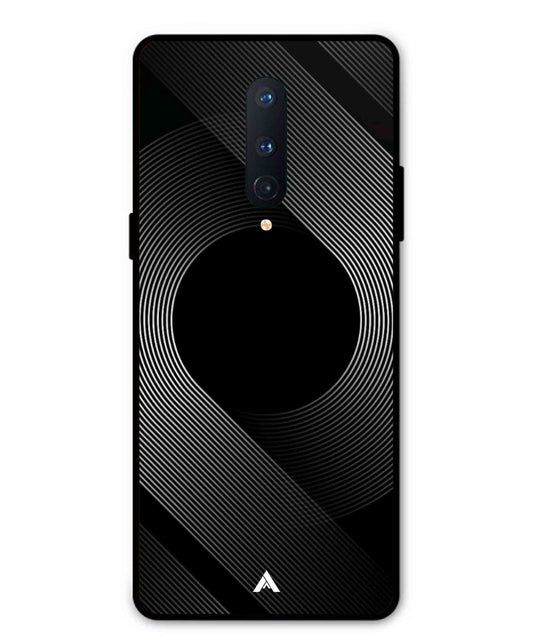 Stripe Pattern 14 Metal Back Cover Phone Case for Oneplus 8
