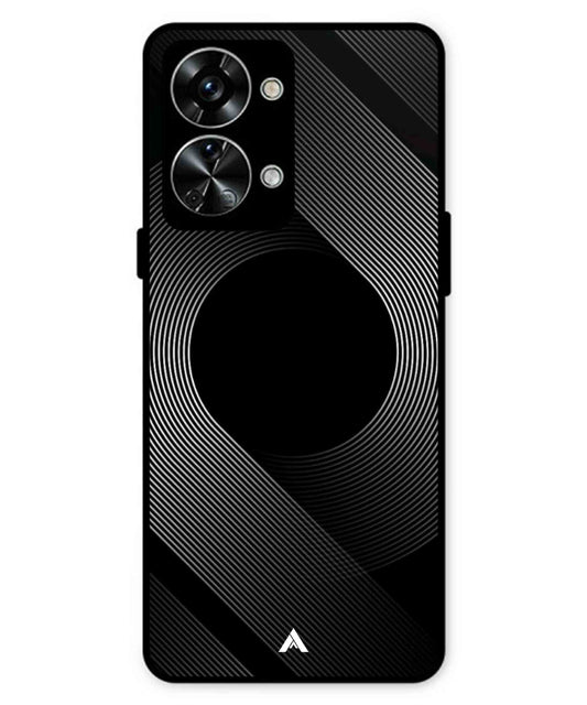 Stripe Pattern 14 Metal Back Cover Phone Case for Oneplus Nord 2T