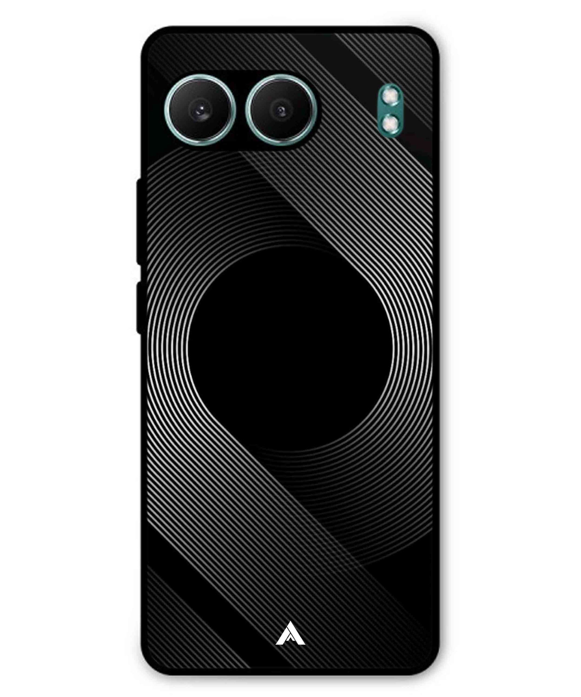 Stripe Pattern 14 Metal Back Cover Phone Case for Oneplus Nord 4