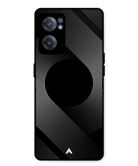 Stripe Pattern 14 Metal Back Cover Phone Case for Oneplus Nord CE 2