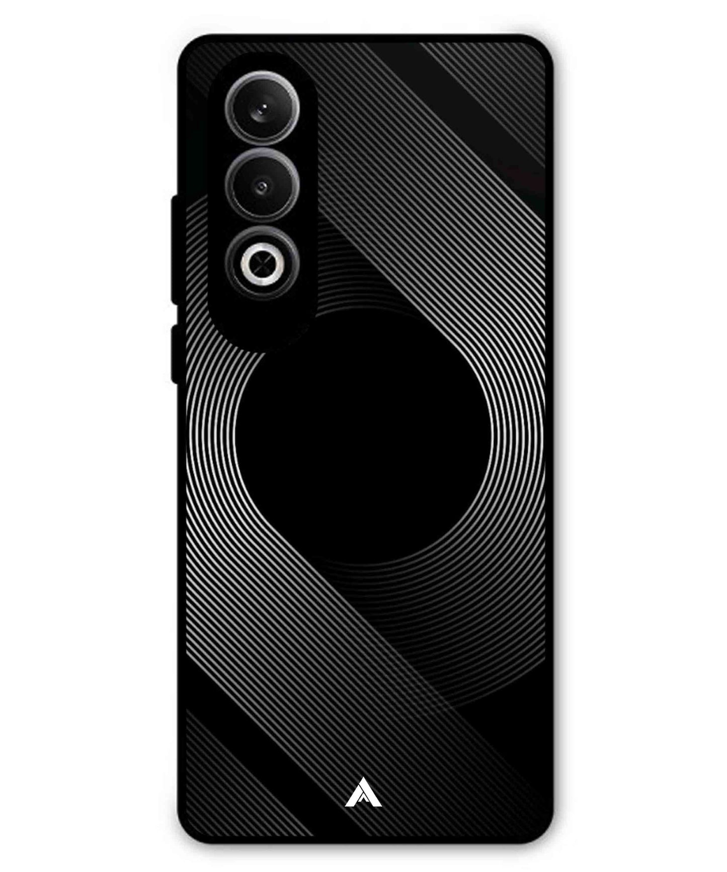 Stripe Pattern 14 Metal Back Cover Phone Case for Oneplus Nord CE 4