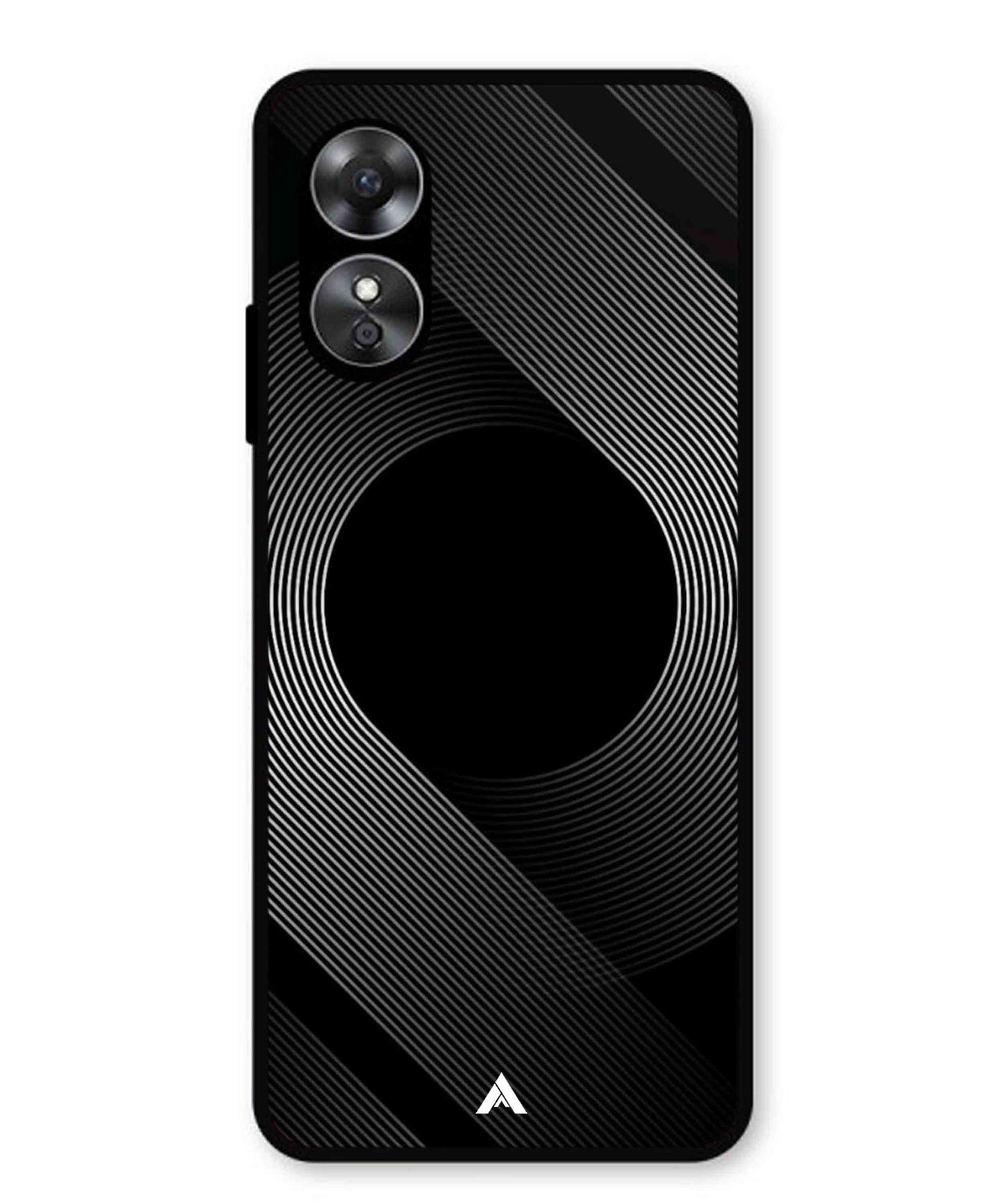 Stripe Pattern 14 Metal Back Cover Phone Case for Oppo A17K