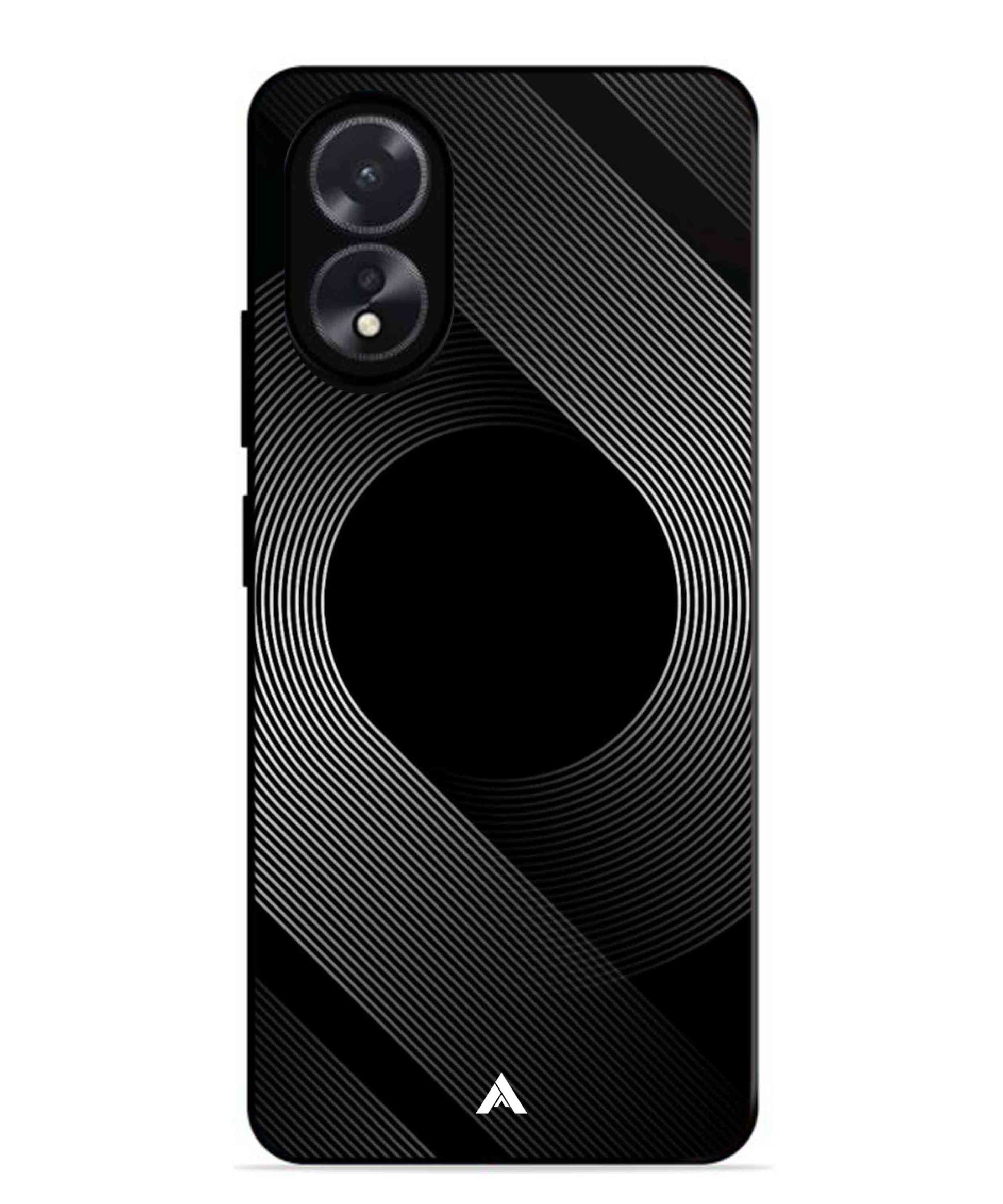 Stripe Pattern 14 Metal Back Cover Phone Case for Oppo A18