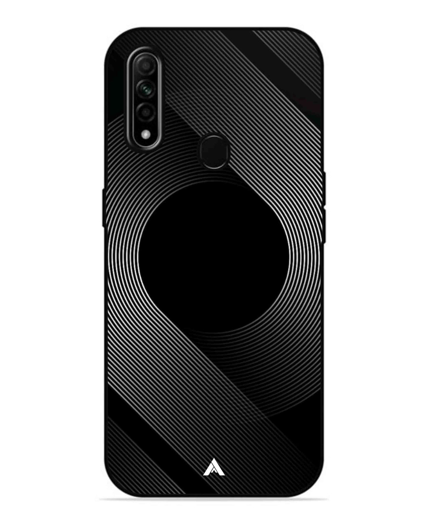 Stripe Pattern 14 Metal Back Cover Phone Case for Oppo A31