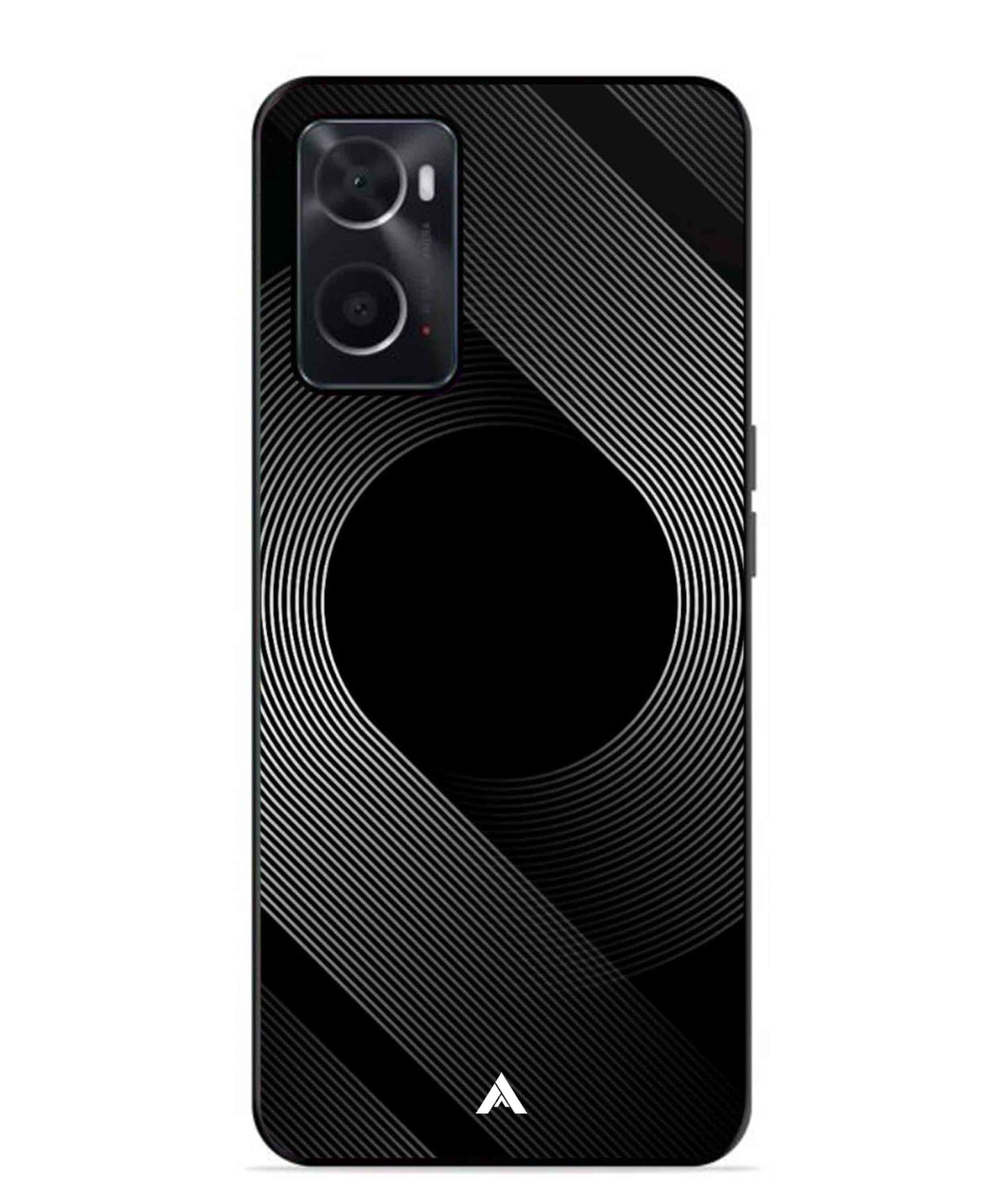 Stripe Pattern 14 Metal Back Cover Phone Case for Oppo A36