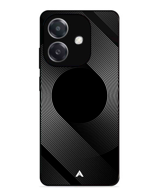 Stripe Pattern 14 Metal Back Cover Phone Case for Oppo A3X