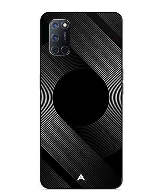 Stripe Pattern 14 Metal Back Cover Phone Case for Oppo A52