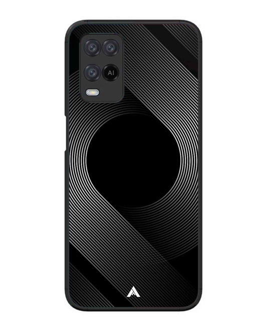 Stripe Pattern 14 Metal Back Cover Phone Case for Oppo A54