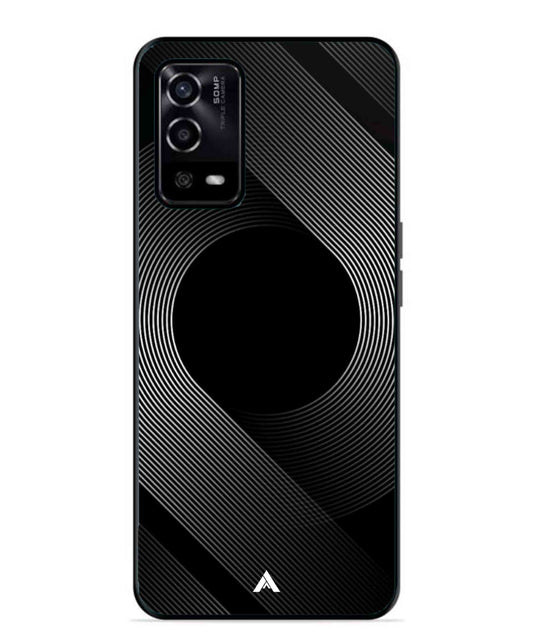 Stripe Pattern 14 Metal Back Cover Phone Case for Oppo A55