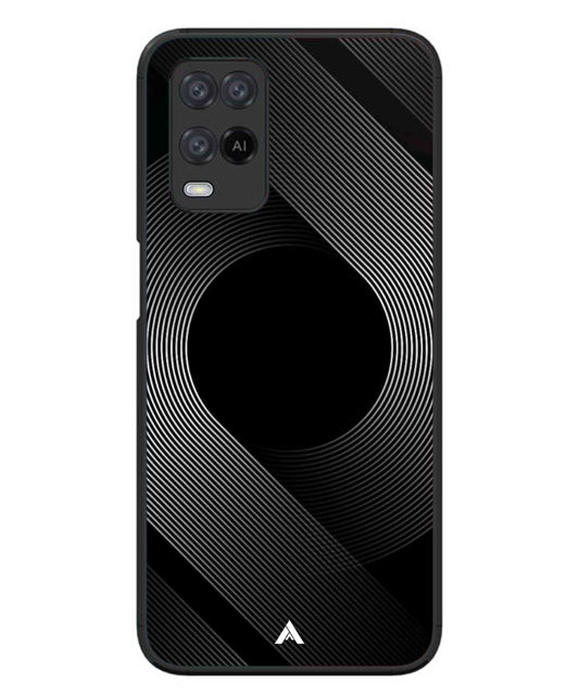 Stripe Pattern 14 Metal Back Cover Phone Case for Oppo A74