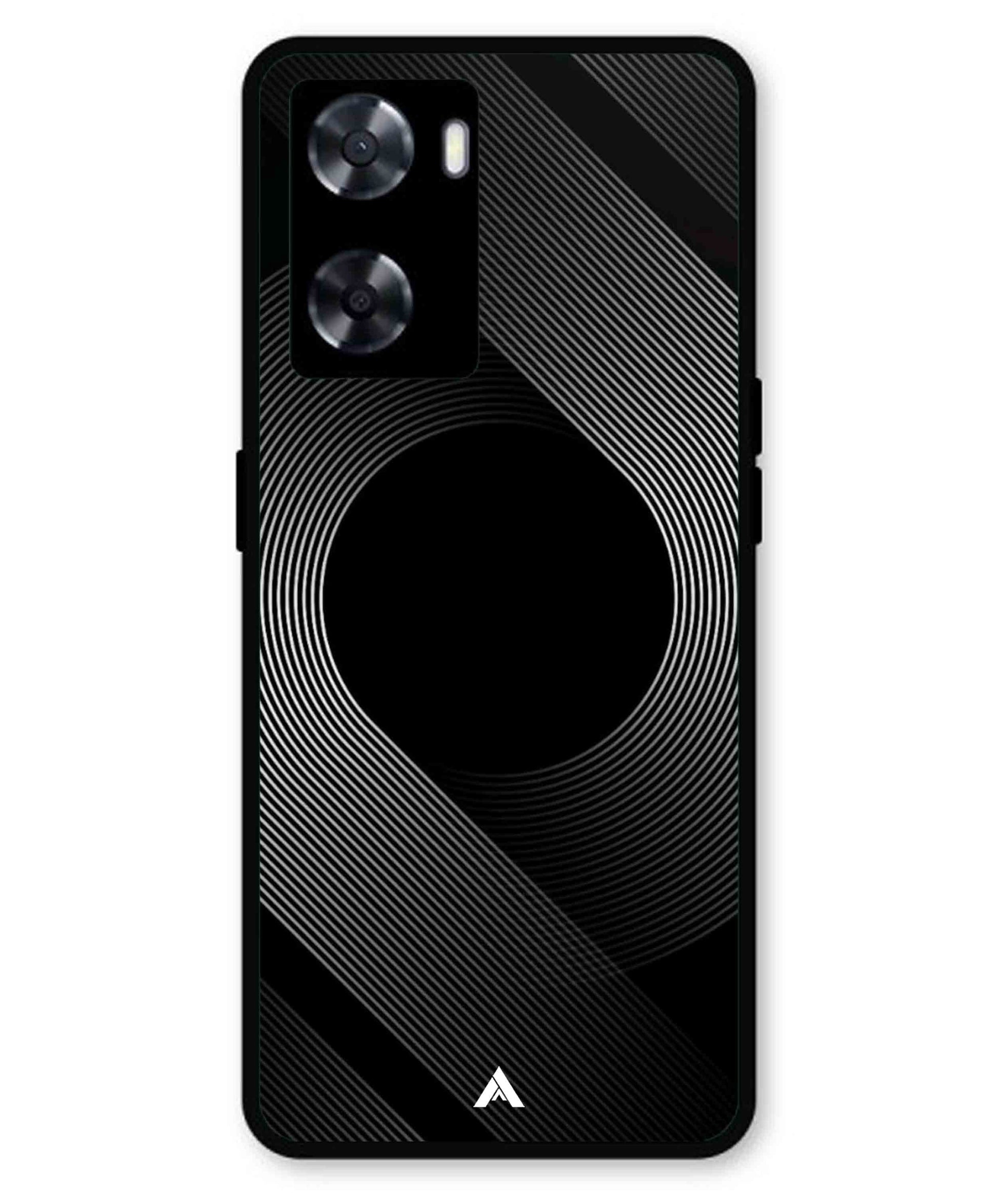 Stripe Pattern 14 Metal Back Cover Phone Case for Oppo A77