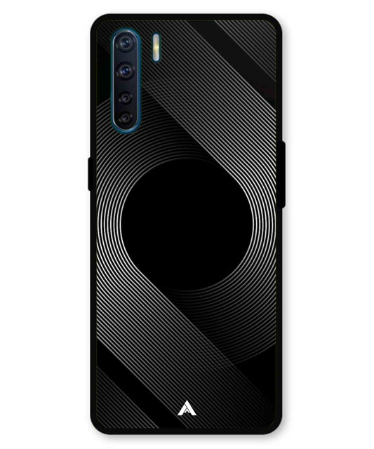 Stripe Pattern 14 Metal Back Cover Phone Case for Oppo A91