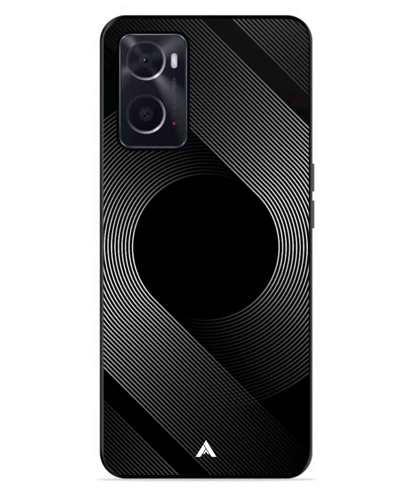 Stripe Pattern 14 Metal Back Cover Phone Case for Oppo A96