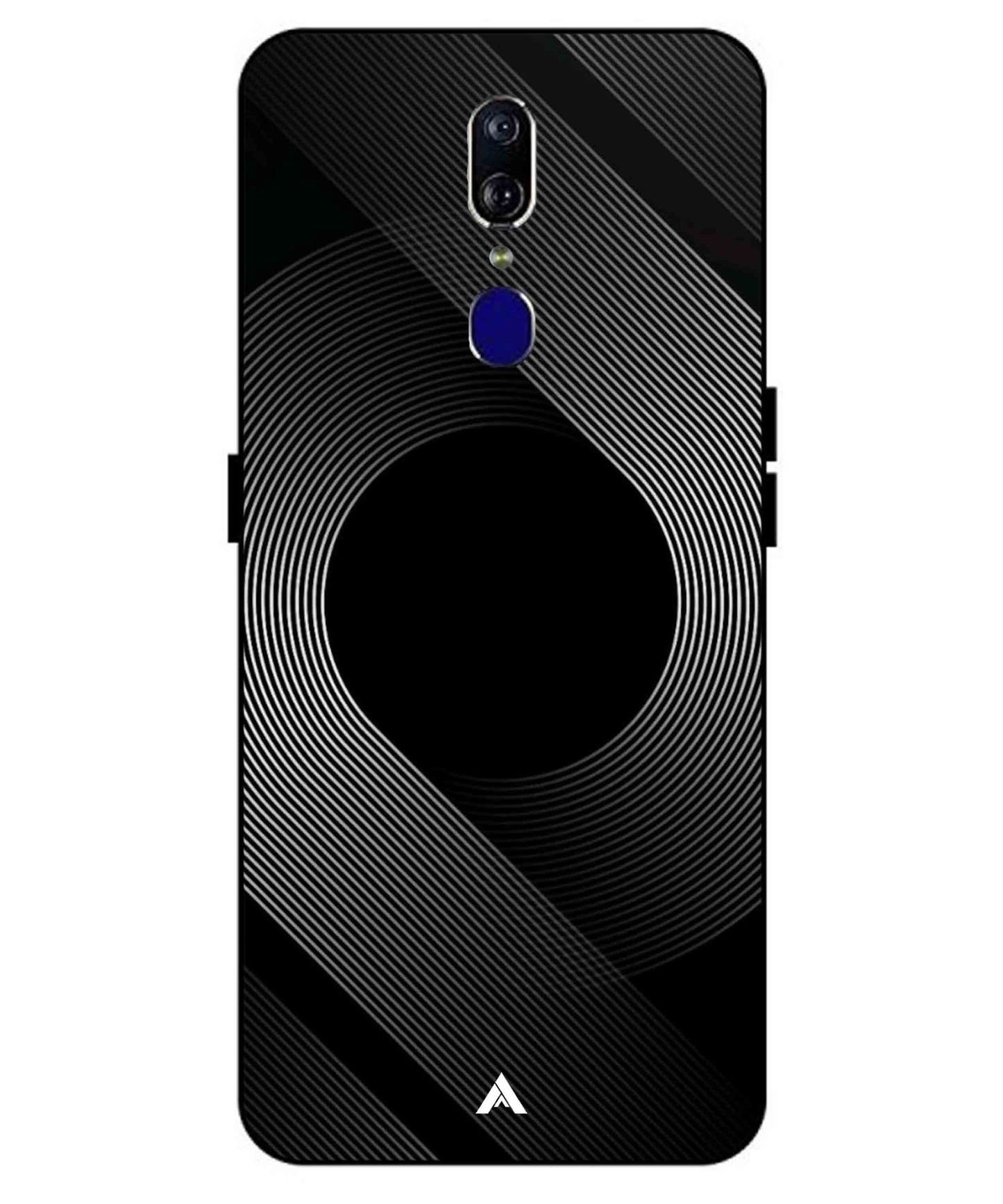 Stripe Pattern 14 Metal Back Cover Phone Case for Oppo F11