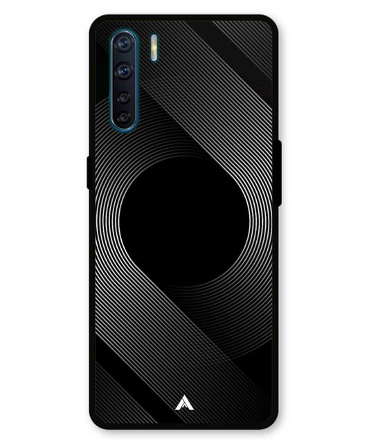 Stripe Pattern 14 Metal Back Cover Phone Case for Oppo F15