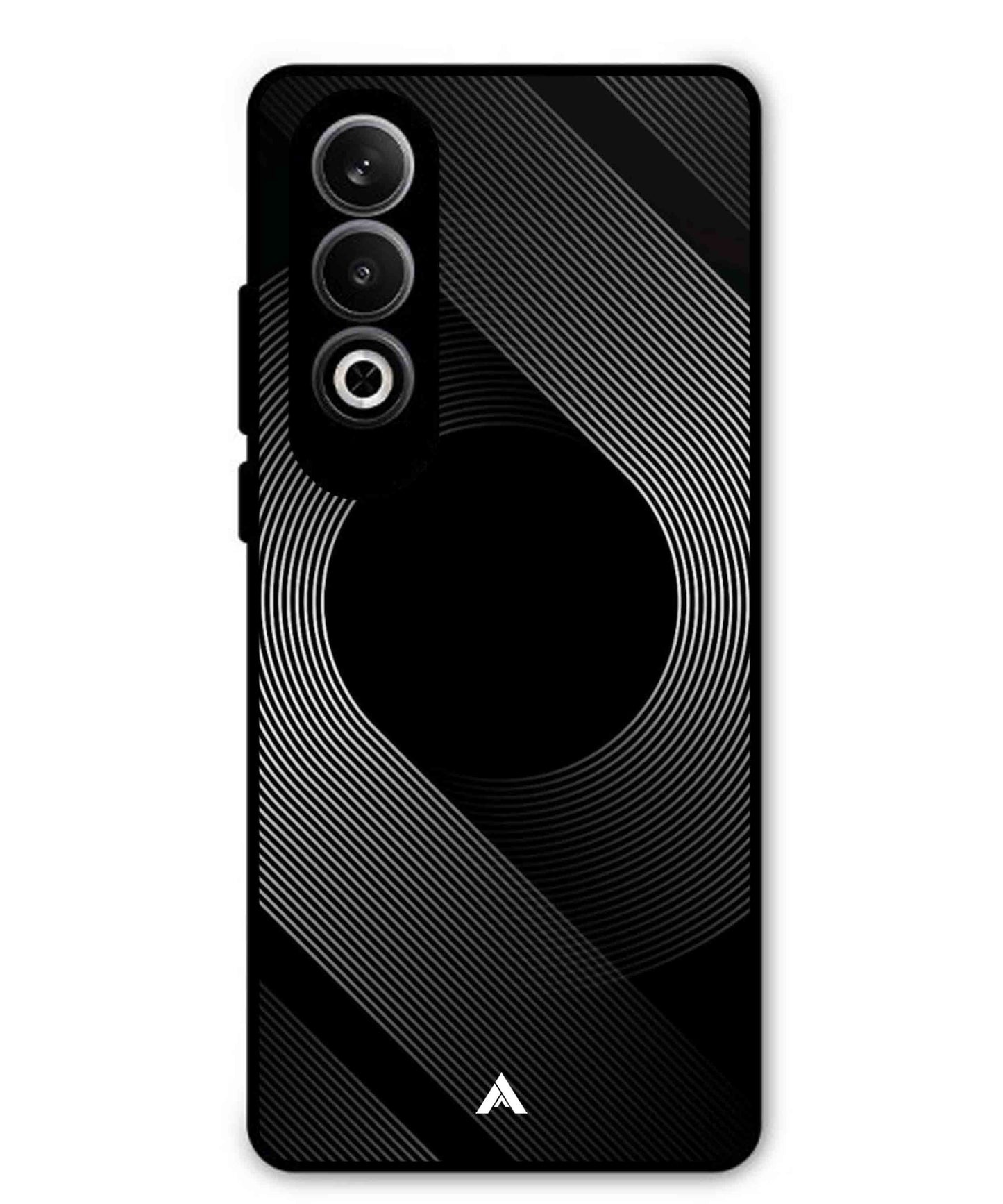 Stripe Pattern 14 Metal Back Cover Phone Case for Oppo K12