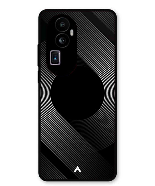 Stripe Pattern 14 Metal Back Cover Phone Case for Oppo Reno 10 Pro Plus