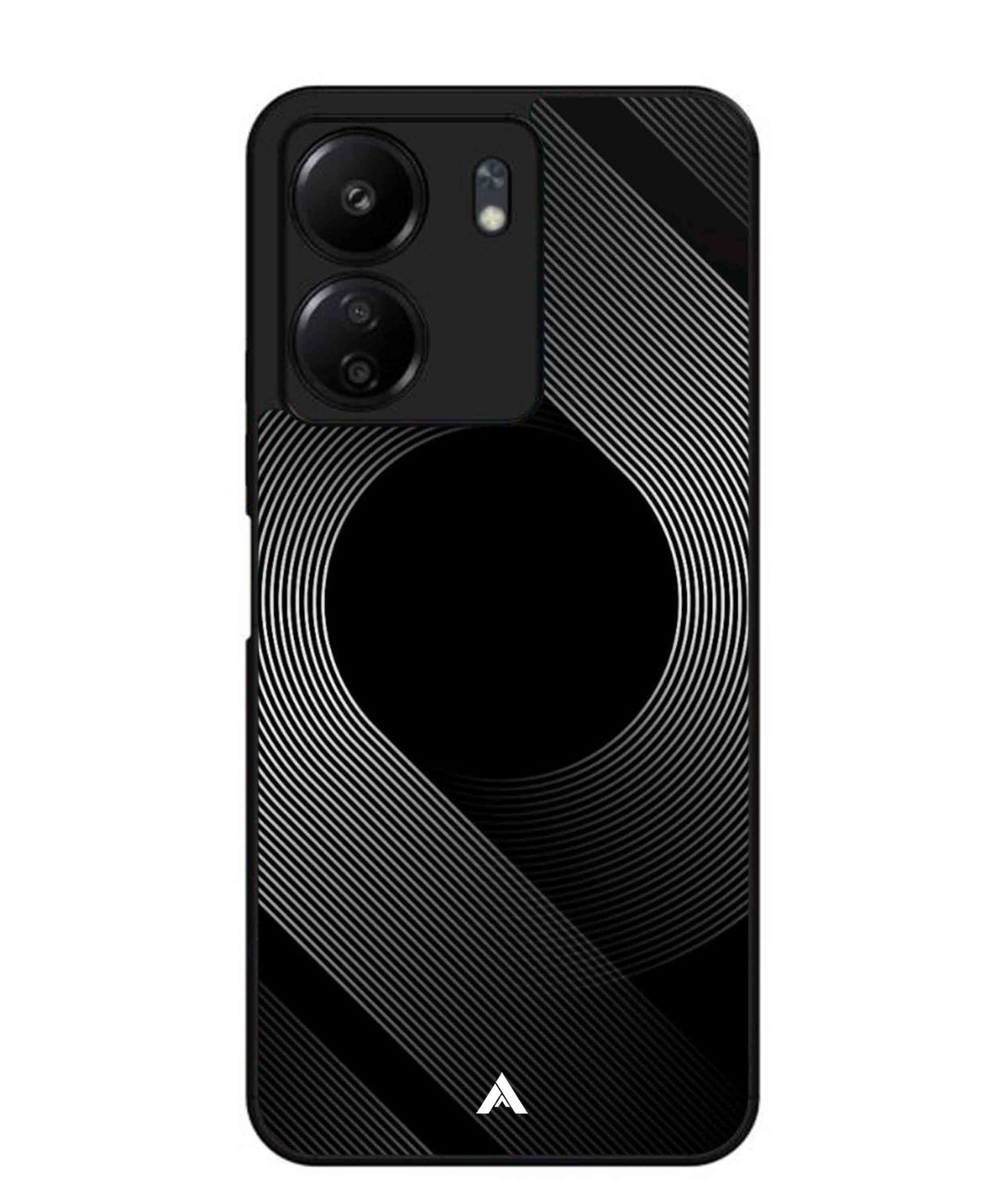 Stripe Pattern 14 Metal Back Cover Phone Case for Poco C65