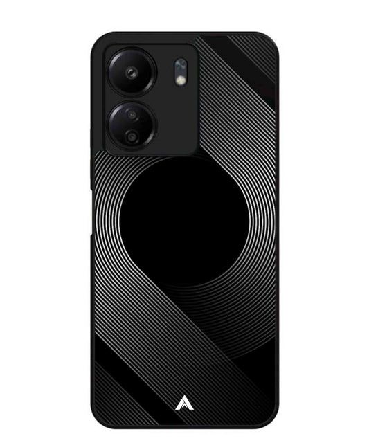 Stripe Pattern 14 Metal Back Cover Phone Case for Poco C65