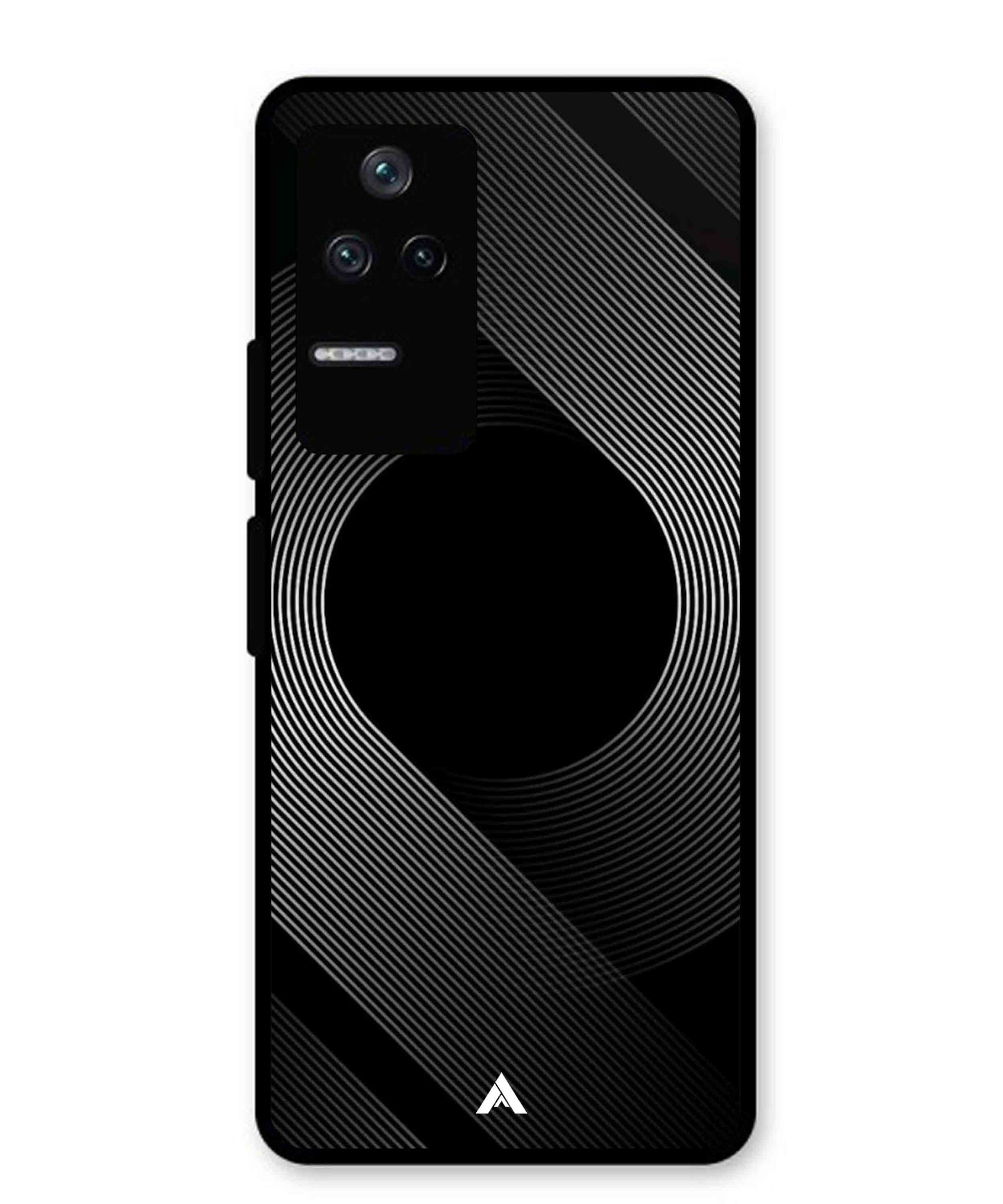 Stripe Pattern 14 Metal Back Cover Phone Case for Poco F4