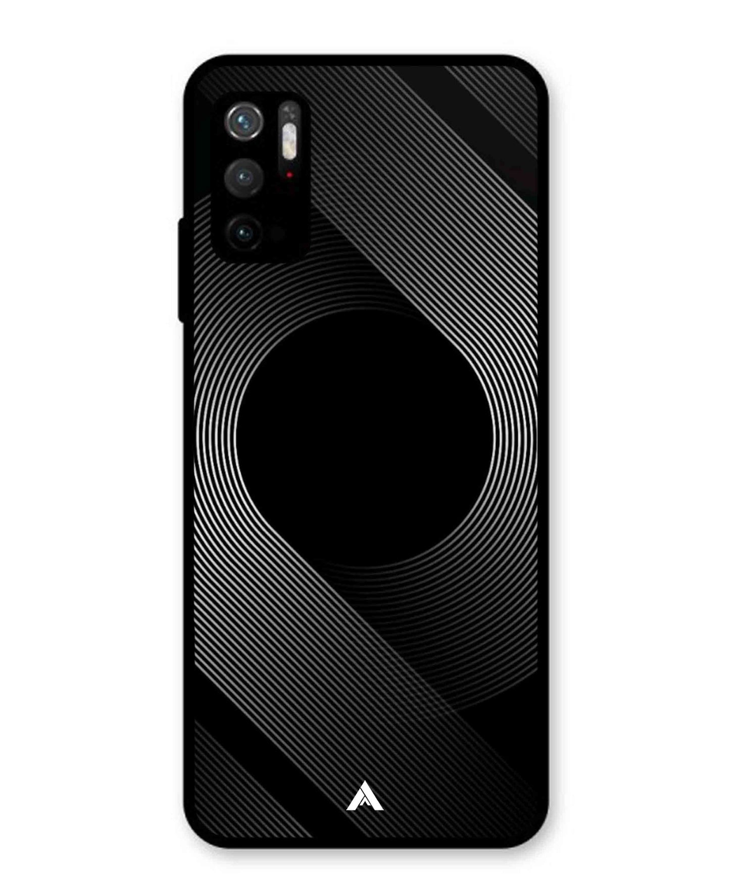 Stripe Pattern 14 Metal Back Cover Phone Case for Poco M3 Pro