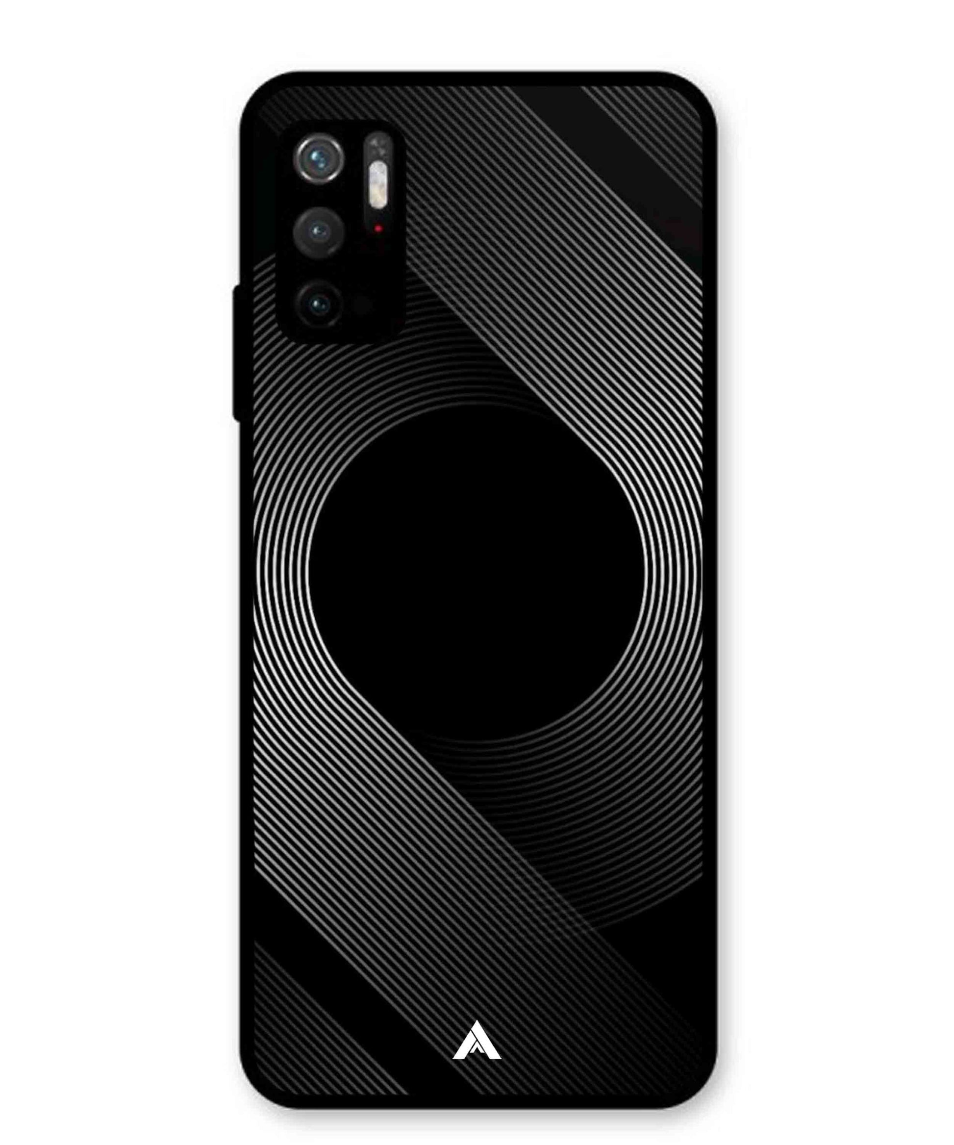 Stripe Pattern 14 Metal Back Cover Phone Case for Poco M3 Pro