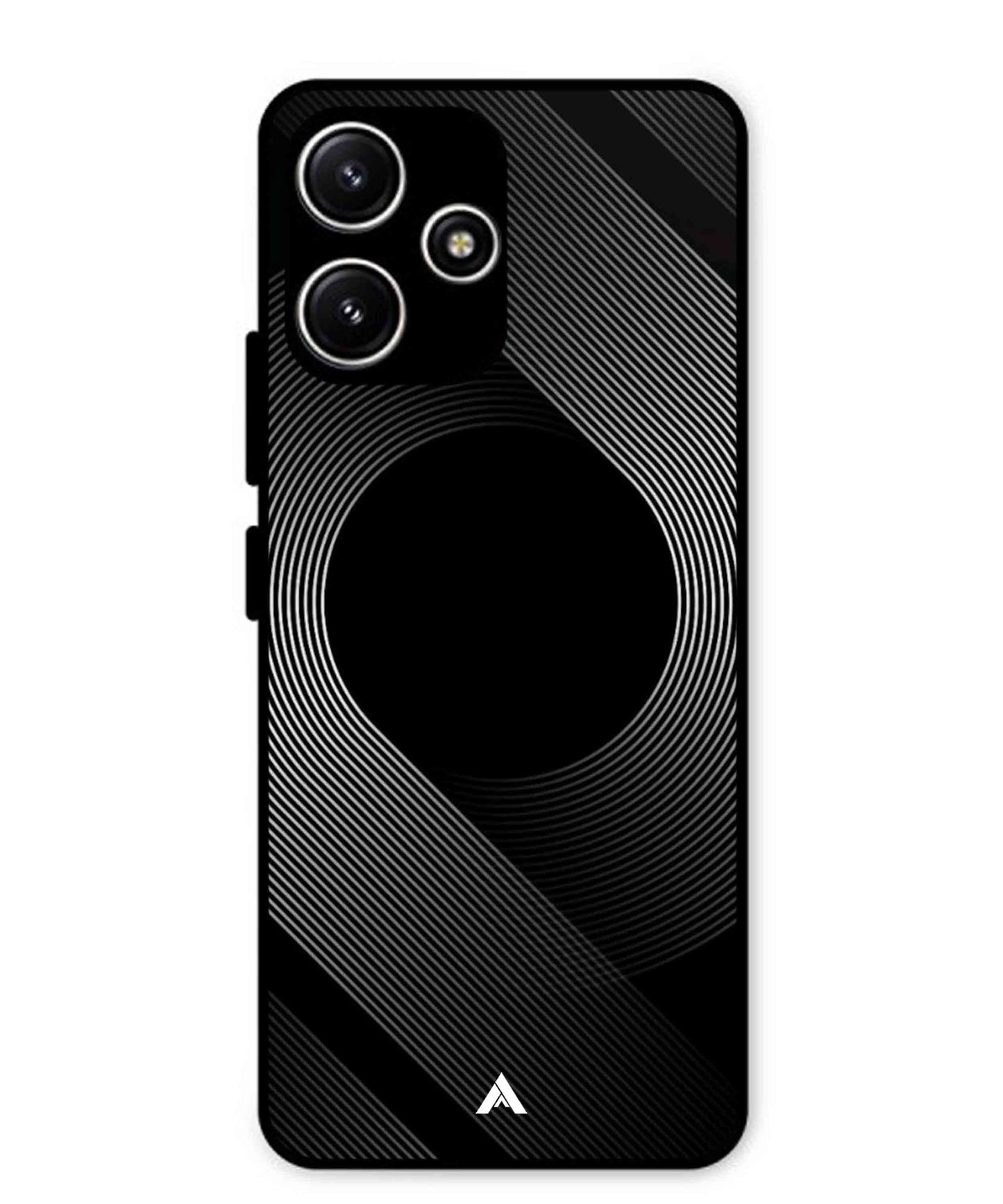 Stripe Pattern 14 Metal Back Cover Phone Case for Poco M6 Pro