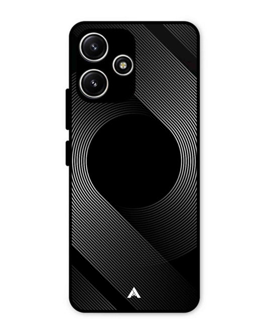 Stripe Pattern 14 Metal Back Cover Phone Case for Poco M6 Pro