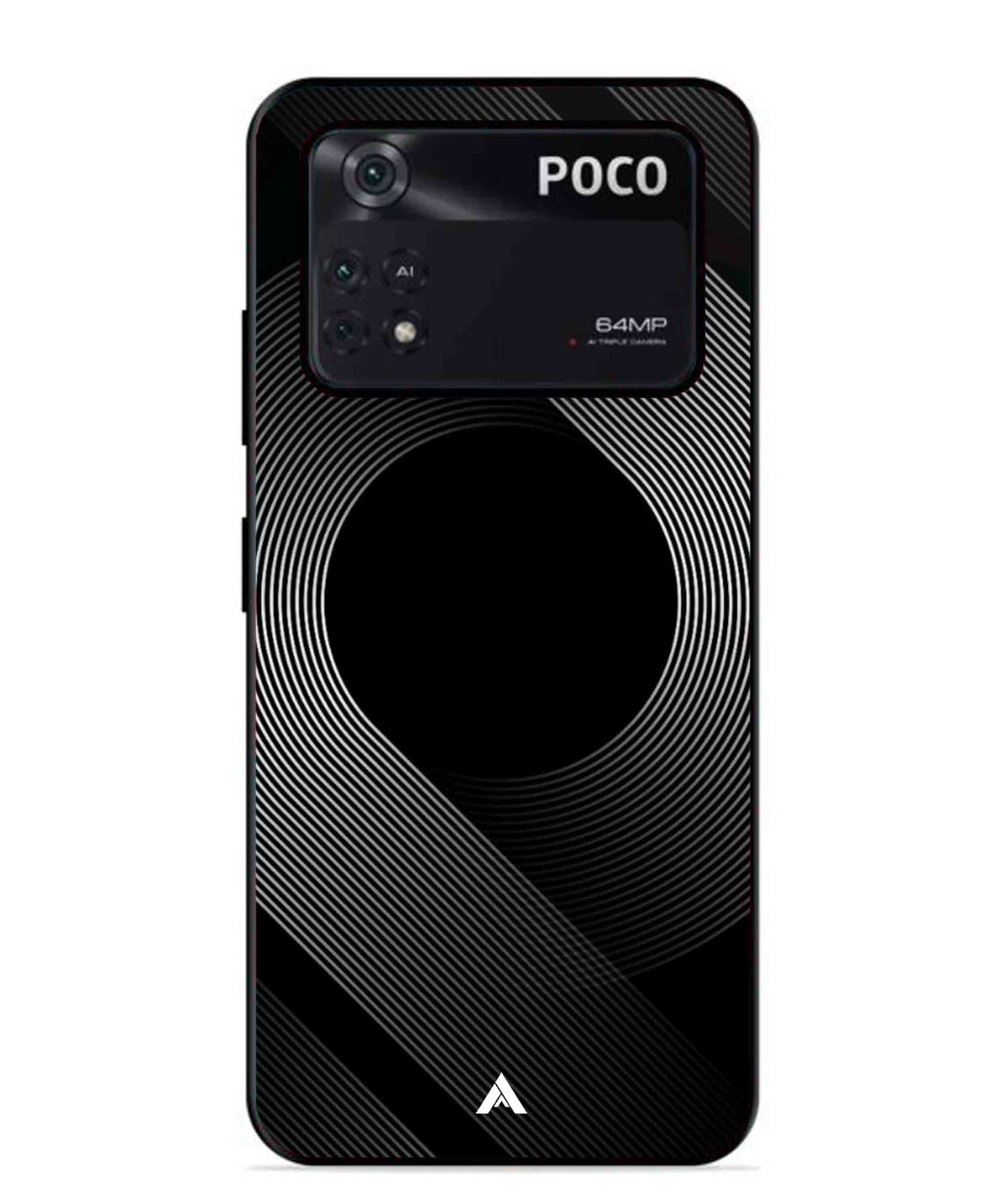 Stripe Pattern 14 Metal Back Cover Phone Case for Poco X4 Pro