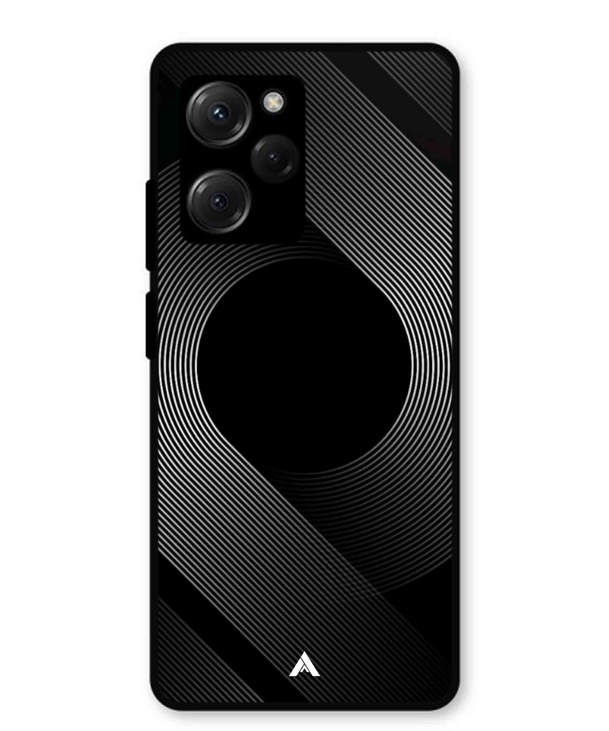 Stripe Pattern 14 Metal Back Cover Phone Case for Poco X5 Pro