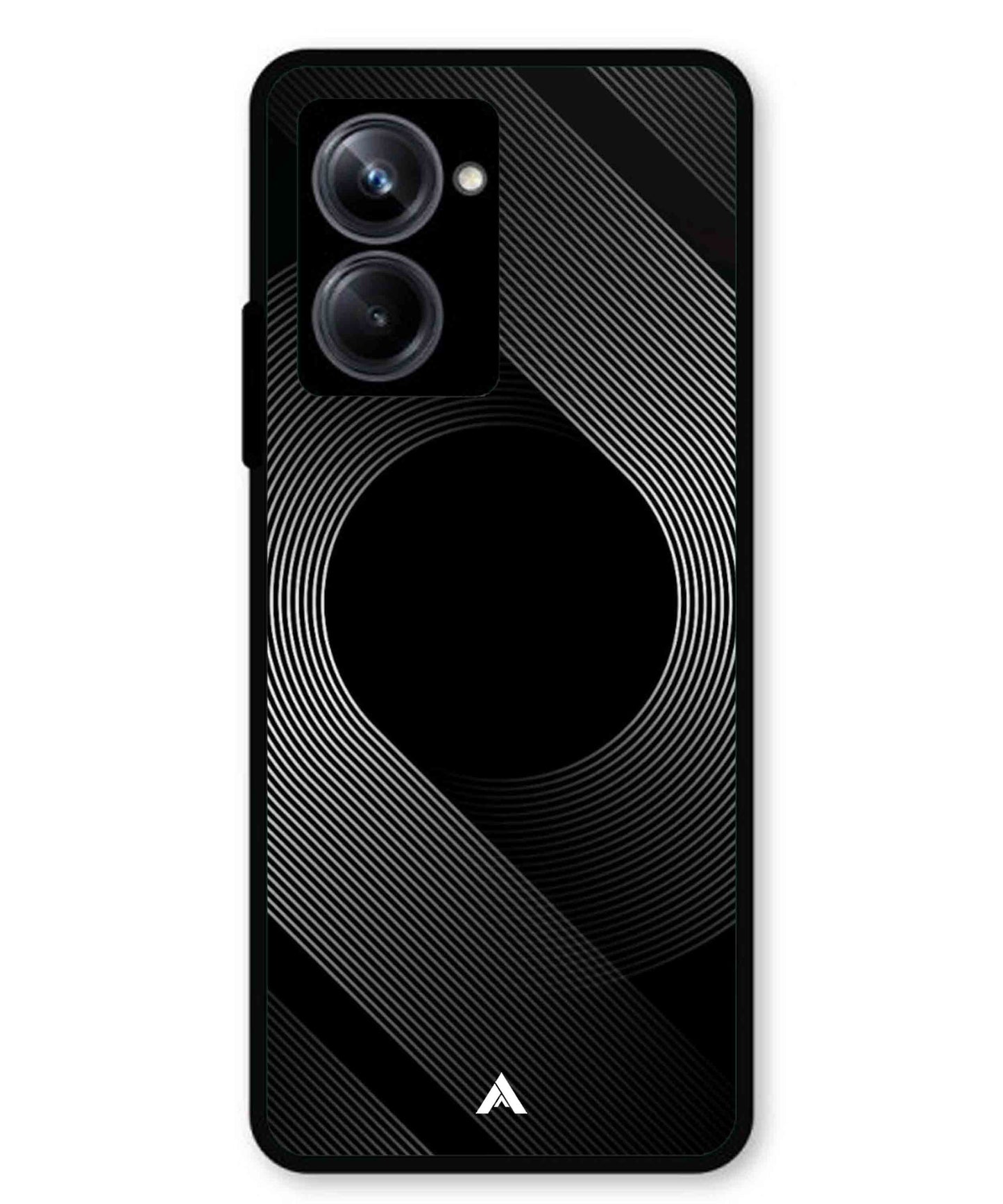 Stripe Pattern 14 Metal Back Cover Phone Case for Realme 10 Pro