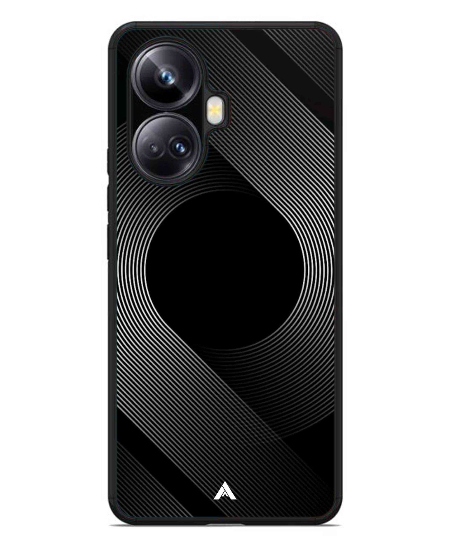 Stripe Pattern 14 Metal Back Cover Phone Case for Realme 10 Pro Plus