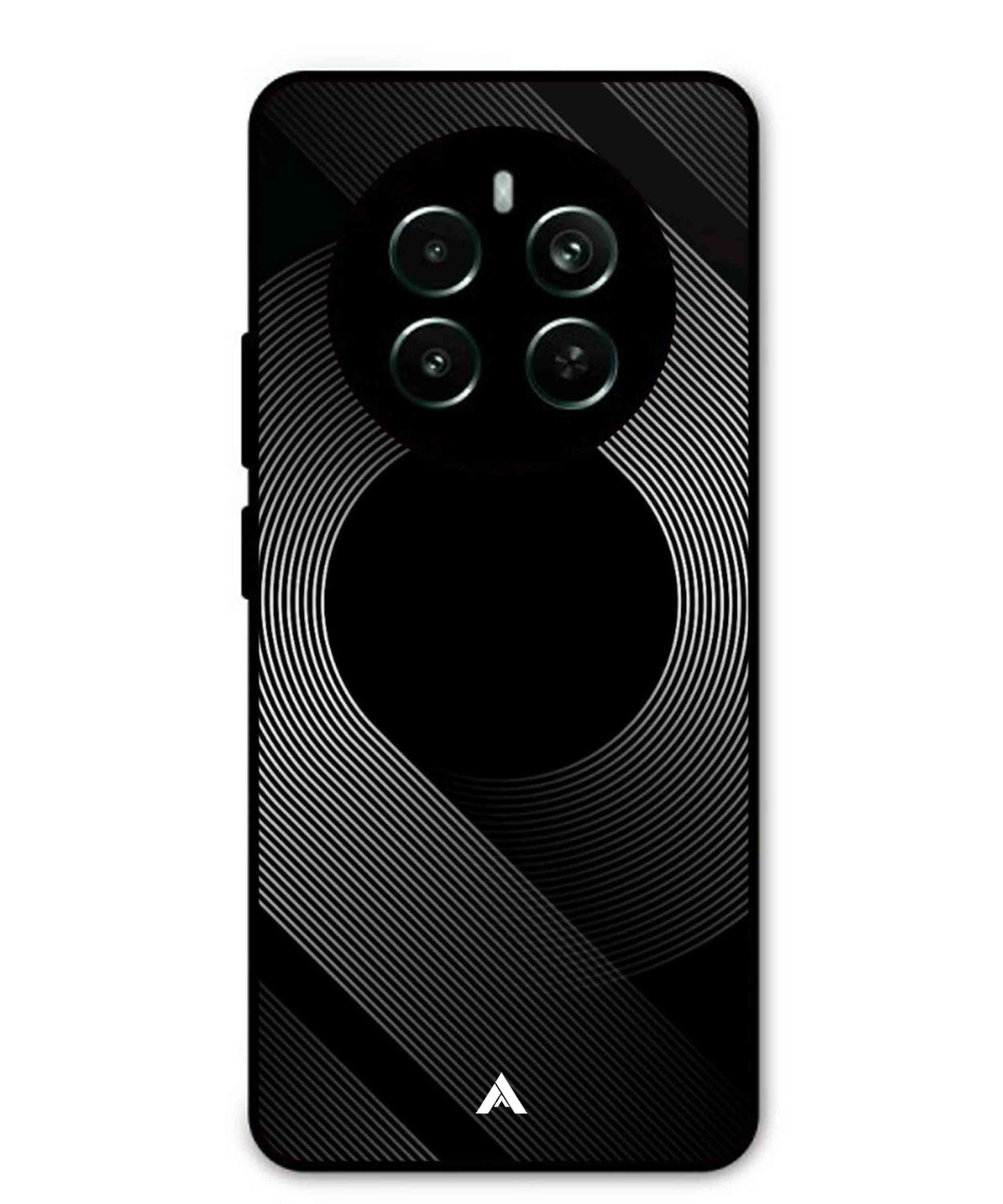 Stripe Pattern 14 Metal Back Cover Phone Case for Realme 12 Plus