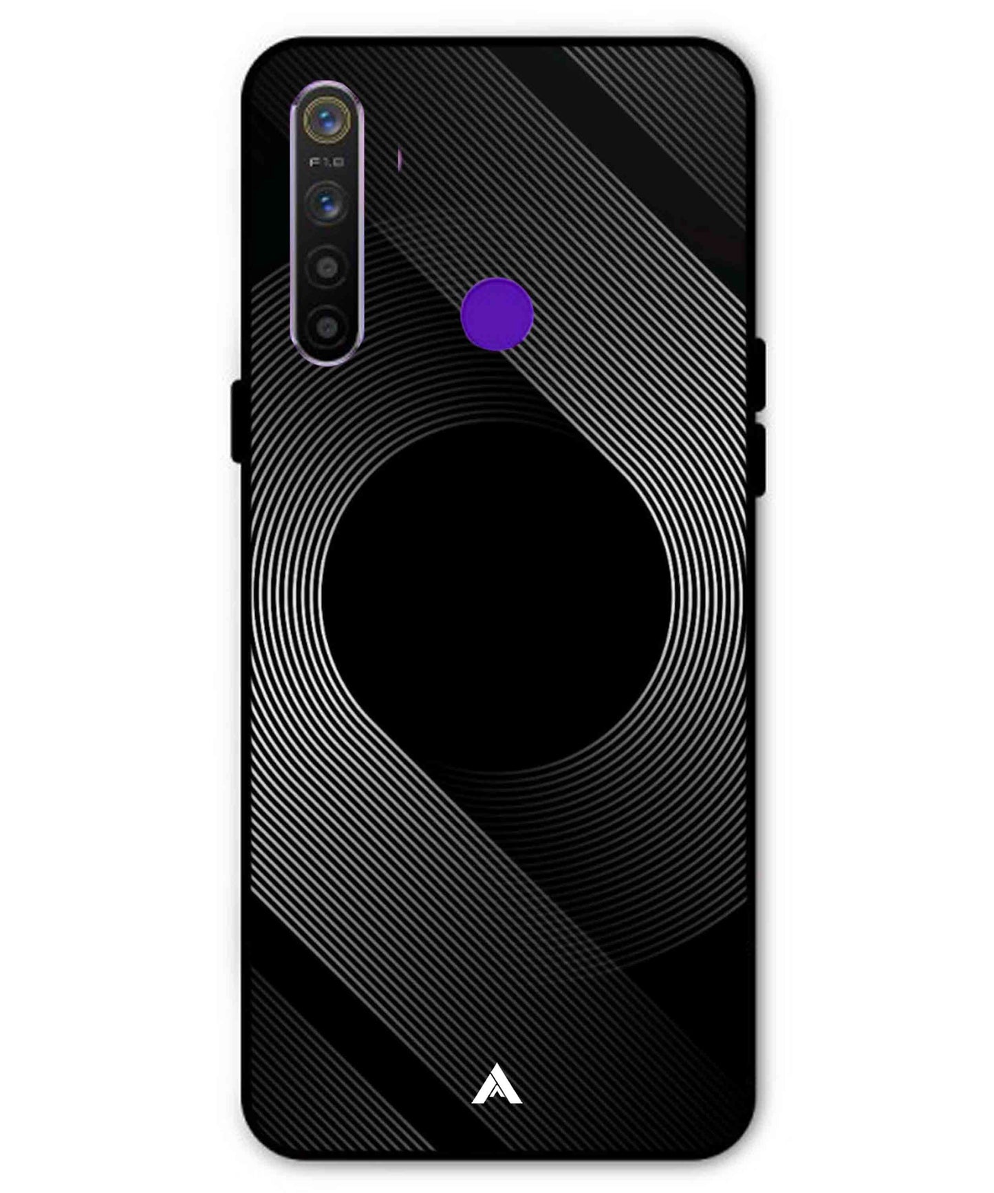 Stripe Pattern 14 Metal Back Cover Phone Case for Realme 5s